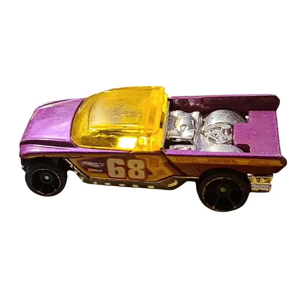 Hot Wheels Jester Triple Track Twister Purple Yellow Truck Mattel 2013